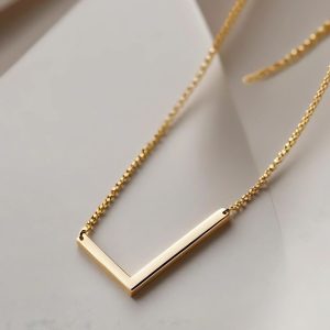 chevron bar necklace
